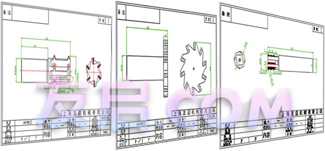 合金式T型铣刀CAD图纸